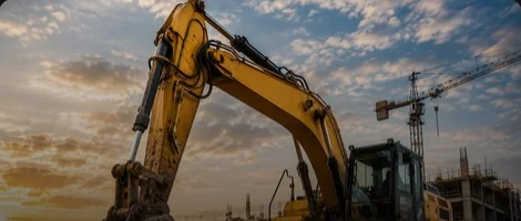 Maquinaria hidráulica utilizada en construcción